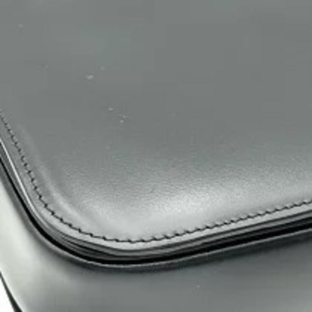 Celine Leather Triomphe Shoulder Black Bag Black - Picture 10 of 13